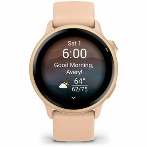 Garmin vívoactive 6 Smart Watch - Metallic Pink Dawn Body Color - Heart Rate Monitor - Sleep Monitor, Text Messaging, Emai