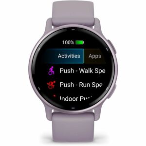 Garmin vívoactive 5 Smart Watch - Orchid Case Color - Orchid Band Color - Aluminium, Anodized Aluminium Case Material - Si