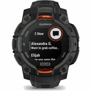 Garmin Instinct 3 Smart Watch - Black, Twilight Body Color - Black, Twilight Band Color - Aluminium Body Material - Fiber 