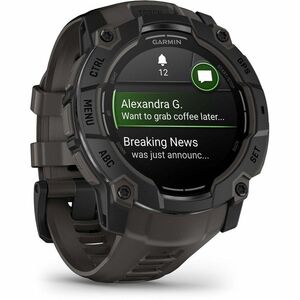 Garmin Instinct 3 Smart Watch - Metal Body Material - Polymer Case Material - 3.3 cm (1.3") - AMOLED Display - GPS - 960 H