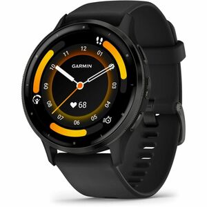 Garmin Venu 3 Smart Watch - 45 mm Case Height - 45 mm Case Width - Slate, Black Case Color - Black Band Color - Stainless 