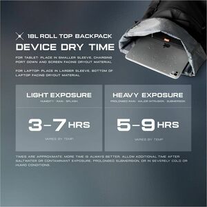 Urban Armor Gear Carrying Case (Rolling Backpack) for 40.6 cm (16") Apple Notebook, Tablet - Black - Water Proof Pocket, M