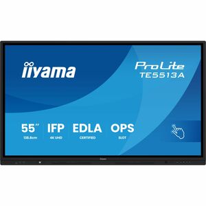 iiyama ProLite TE5513A-B3AG 1386,84 mm 4K UHD LCD Collaboration Display - ARM Cortex A72 + A53 - 6 GB - Touchscreen - 16:9