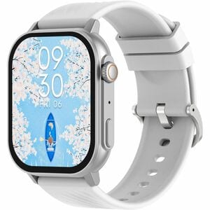 Carneo Zephyr Ultra HR+ Smart Watch - 10 mm Case Thickness - Silver Body Color - Silver, Grey Band Color - Metal, Tempered