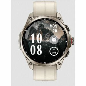 Carneo GTR eXpedition Smart Watch - 11 mm Case Thickness - 44 mm Case Width - Silver, Gray Sand, Titanium Silver Body Colo