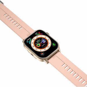 Carneo Ventura HR+ Smart Watch - 11 mm Case Thickness - Gold, Golden, Yellow Body Color - Beige Band Color - Mineral Glass