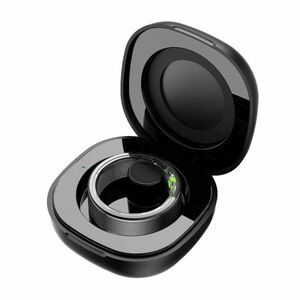 Carneo Smart Ring - Finger Wearable - Titanium Black - Pedometer - Text Messaging, Push Notification - Stress, Heart Rate,