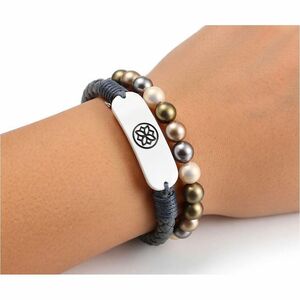 Carneo Smart Band - Grey Band Color - Leather Band Material - Near Field Communication - Water Proof Water Resistant