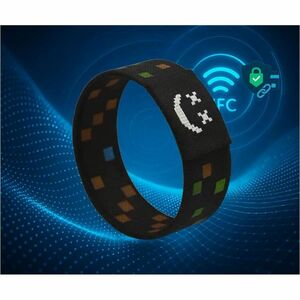 Carneo Smart Band - Boy - Black Band Color - Nylon Band Material - Near Field Communication - 20 mm - Water Proof, Water R