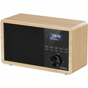 Carneo P530 Clock Radio - 2 x Alarm - DAB+, FM, DAB - USB - Speaker, Wireless Charging