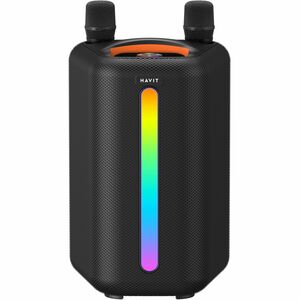 Carneo Vibe Dragon+ Portable Bluetooth Speaker System - Black - 80 Hz to 20 kHz - Battery Rechargeable - USB - 1