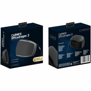 Carneo OfficeDragon 2 Portable Bluetooth Speaker System - 5 W RMS - Black - 280 Hz to 16 kHz - Battery Rechargeable - USB - 1