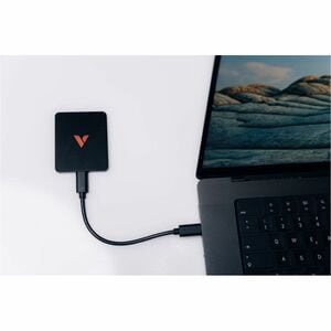 Verbatim SnapBack Ultra Slim 32335 512 GB Portable Rugged Solid State Drive - M.2 2242 External - Black - iPhone Device Su