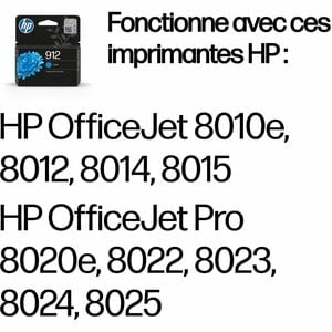 HP 912 Original Standard Yield Inkjet Ink Cartridge - Cyan - 1 Pack - 315 pages