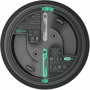 Logitech Com fios Microfone para Voz - Grafite - 70 m - 90 Hz para 16 kHz -36 dB - Omnidirecional - Montagem no teto, Supo