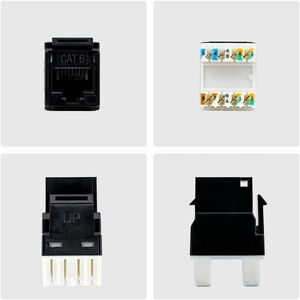 StarTech.com Gold Plated Network Connector - 24 / Pack - TAA Compliant - 1 x RJ-45 Network - Female - Black