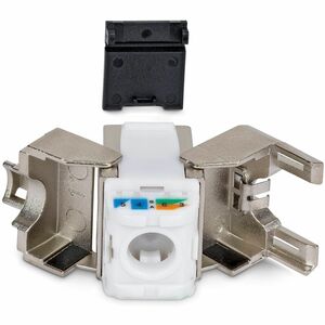 StarTech.com Gold Plated Network Connector - 10 / Pack - TAA Compliant - 1 x RJ-45 Network - Female - Shielding - Silver