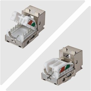 StarTech.com Gold Plated Network Connector - 10 / Pack - TAA Compliant - 1 x RJ-45 Network - Female - Shielding - Silver