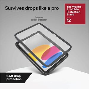 ZAGG CASES DURANGO IPAD A16 (GEN10) CHARCOAL B2B