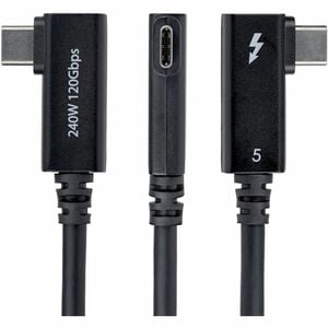 StarTech.com 80 cm Thunderbolt 5 AV/Data Transfer Cable - 1 - Cable for Audio/Video Device, Notebook, MacBook Pro, Chassis