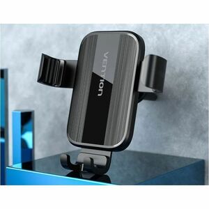 Vention Car, Smartphone SmartPhone Holder - Thermoplastic Polyurethane (TPU), Silicone, ABS - Black - Clip-on, Clamp, Secu
