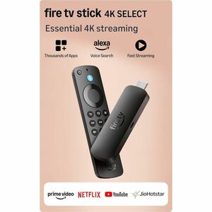 Amazon Fire TV Stick Network Audio/Video Player - 1 GB / 8 GB - Wireless LAN - AC Power Cable Included - Black - Alexa - H
