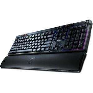 MSI STRIKE PRO WIRELESS Gaming Keyboard - Wired/Wireless Connectivity - Bluetooth/RF - 2.40 GHz - USB 2.0 Type C Interface