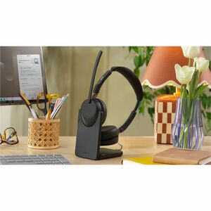 Jabra Evolve3 65 Wired/Wireless On-ear, Over-the-head Stereo Headset - Binaural - Supra-aural - 3000 cm - Bluetooth - 16 O