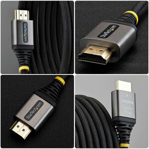 StarTech.com 3 m HDMI AV-Kabel - 1 - Cable for Audio-/Video-Gerät, Workstation, Display, Gestell, Videowand, AV-Receiver -