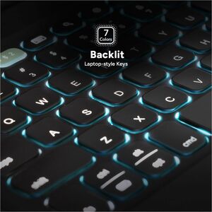 ZAGG Pro Keys 2 Keyboard/Cover Case (Folio) for 27.9 cm (11") Apple iPad Pro Tablet - Black - Drop Resistant