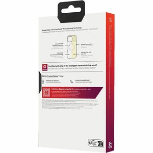 ZAGG Crystal Palace Snap Case for Apple iPhone 17 Air Smartphone - Textured Edge, Textured Grip - Crystal Clear - 1 / Pack