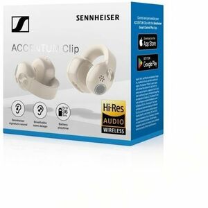 Sennheiser ACCENTUM Clip 真无线 耳塞 立体声 耳机 - 双声道 - 打开 - 蓝牙 - 降噪 麦克风
