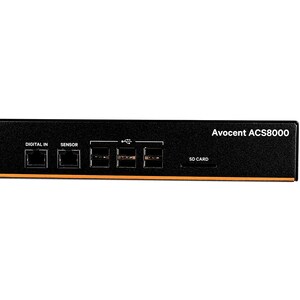 Vertiv AVOCENT ACS ACS8016SAC-400 Device Server - 1 GB - DDR3 SDRAM - Twisted Pair, Optical Fiber - 2 x Network (RJ-45) - 