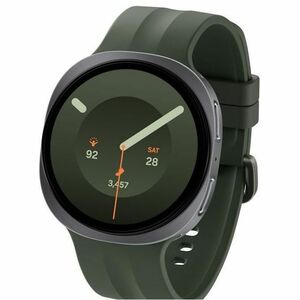 Samsung Galaxy Watch9 SM-L350 Smart Watch - 46 mm Case Height - 43.70 mm Case Width - Silver Body Color - Olive Band Color