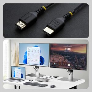 StarTech.com 2 m HDMI A/V Cable - 1 - Cable for Audio/Video Device, Display, Rack, Workstation, MacBook, MacBook Pro - Fir