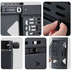 StarTech.com Wall Mount for Cable Box, Audio/Video Device, Media Player, TV - Black - Vertical - 10 kg Load Capacity - Steel