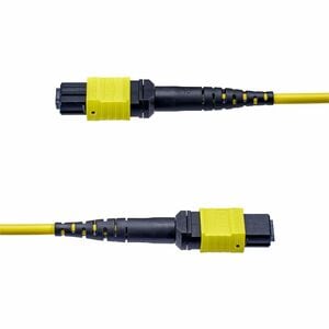 StarTech.com OS2MTP12AOFNP5M. Kabellänge: 5 m, Lichtleitertyp: OS2, Anschluss 1: MPO/MTP, Anschluss 2: MPO/MTP, Lochdurchm