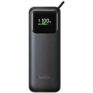 Belkin UltraCharge Power Bank - Black - For AirPod, AirPods Pro, iPad Air, iPad Pro, iPhone, MacBook Pro - 11000 mAh - 60 