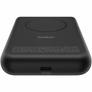 Belkin UltraCharge Pro Stromspeicher - Weiß - für Qi2-fähiges Gerät, MagSafe-fähiges Gerät, iPhone, Smartphone - 1 x Typ-C