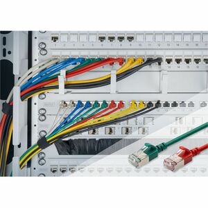 Digitus 30 cm Kategorie 6a Netzwerkkabel - 10 Stück - Cable for Netzwerkgerät - 10 Gbit/s - Patchkabel - Abschirmung - Shi