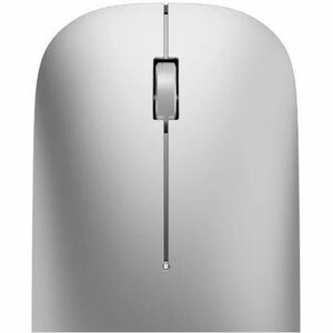 Alogic Hush Reise Maus - Bluetooth/Radio-Frequenz - USB Typ-A - Silber - PC, Mac - Kabellos - 10 m - 2,40 GHz - wiederaufl
