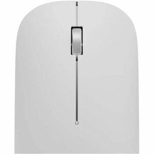 Alogic Hush Reise Maus - Bluetooth/Radio-Frequenz - USB Typ-A - Weiß - PC, Mac - Kabellos - 10 m - 2,40 GHz - wiederauflad