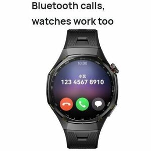 Huawei WATCH GT 7 Pro Smart Watch - Black Band Color - Titanium Alloy Case Material - Fluoroelastomer Band Material - Acce