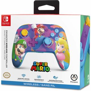 PowerA Gaming Pad - Wireless, Cable - Bluetooth - USB - Nintendo Switch, Nintendo, Nintendo Switch OLED, Nintendo Switch L
