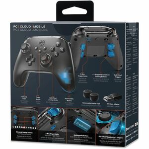 PowerA Gaming Pad - Wireless, Cable - Bluetooth - USB - PC, Android, Smartphone, Tablet - Black