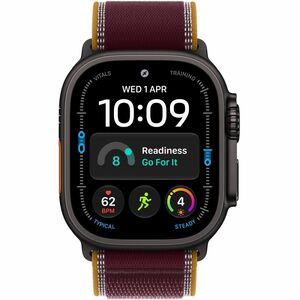 49mm Burgundy Trail Loop - M/L - Black Titanium Finish