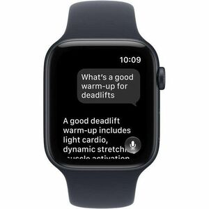 Apple Watch SE 3 GPS 40mm Midnight Aluminium Case with Navy Blue Sport Band - S/M