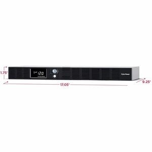 CyberPower OR700LCDRM1U Smart App LCD UPS Systems - 700VA/400W, 120 VAC, NEMA 5-15P, 1U, Rackmount, 6 Outlets, LCD, PowerP