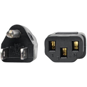 Eaton Tripp Lite Series Desktop Computer AC Power Cable, NEMA 5-15P to C13 - 10A, 125V, 18 AWG, 6 ft. (1.83 m), Black - 10