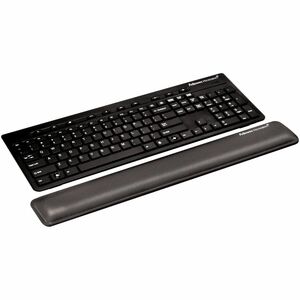 Fellowes® MICROBAN® Gel keyboard Wrist Rest - Graphite (9175301) - 0.56" x 18.38" x 2.75" Dimension - Graphite - Gel, Poly